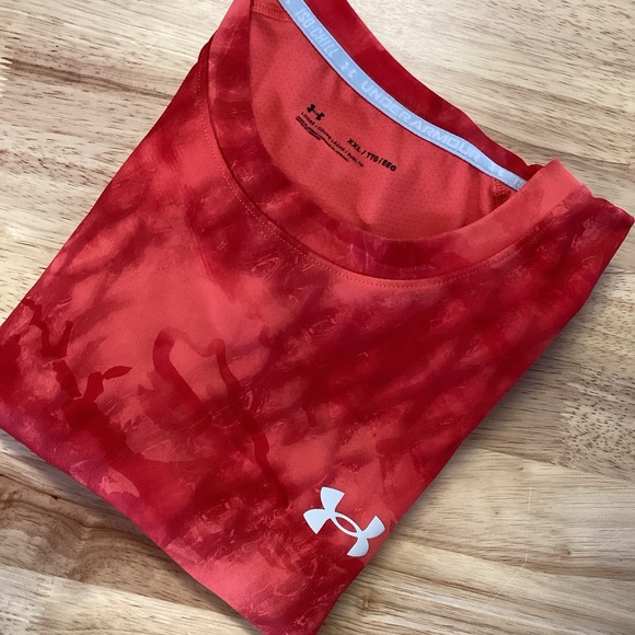 Under Armour Men's Iso-Chill Shore Break‎ Camo Long Sleeve Red XXL - Picture 1 of 8